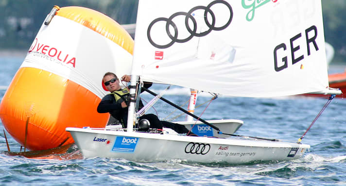   Franziska Goltz can take a big step towards the Olympics in the Laser Radial after her strong performance in Weymouth