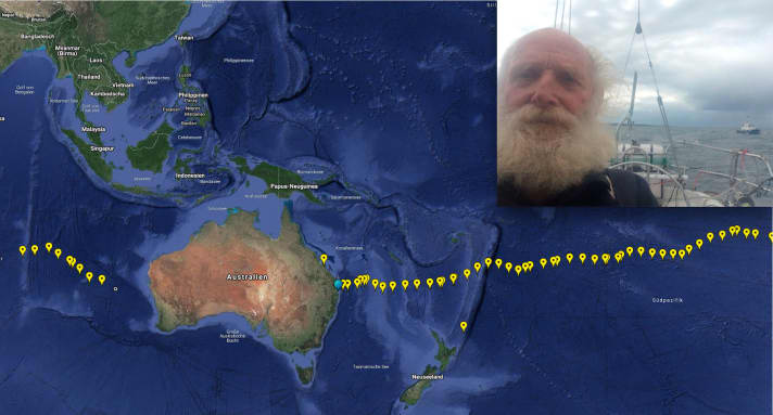   Has achieved great things: Bill Hatfield sailed solo and non-stop around the world from Australia