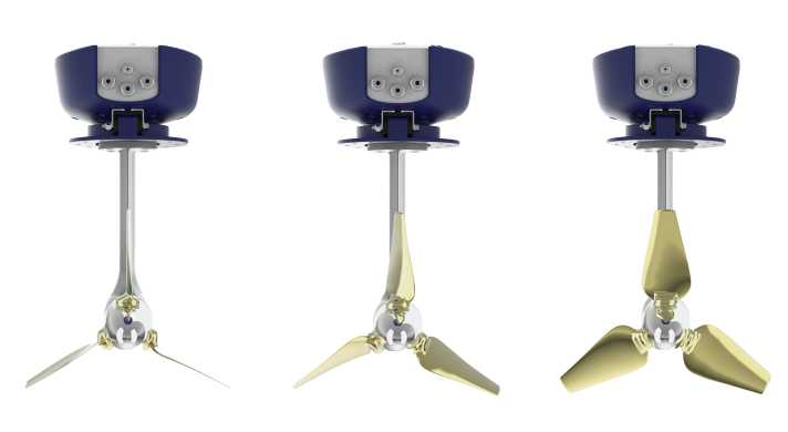 Le Servo-Prop du Saildrive Oceanvolt s'adapte au mode de fonctionnement sélectionné.