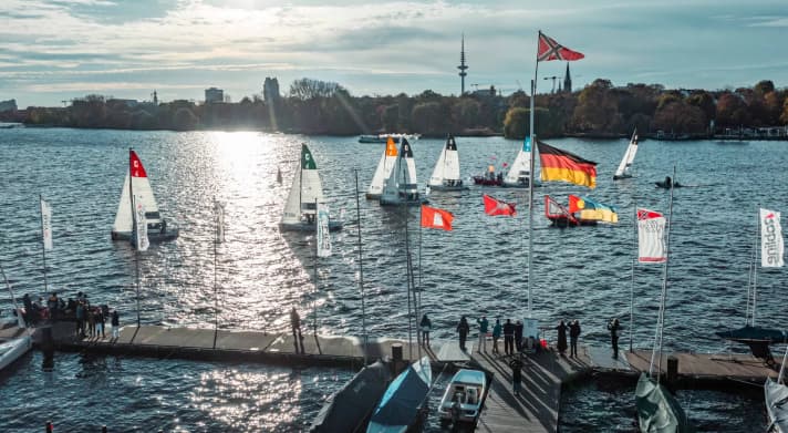 Direkt vor den Stegen des gastgebenden NRV ausgetragen: das DSL-Pokalfinale 2023