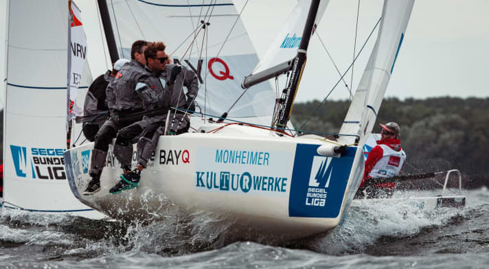   The NRV team led by helmsman Tobias Schadewaldt took their second win in a row off Travemünde