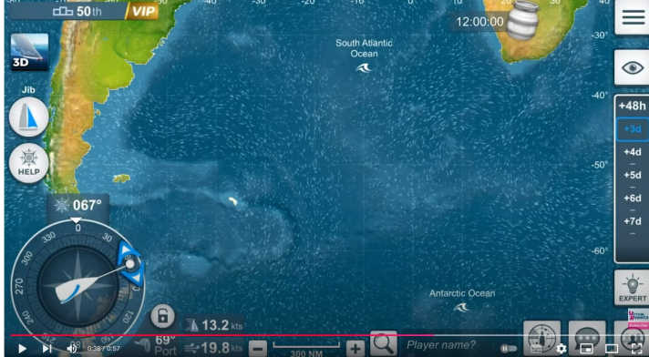 La schermata di controllo dell'app con i dati meteo