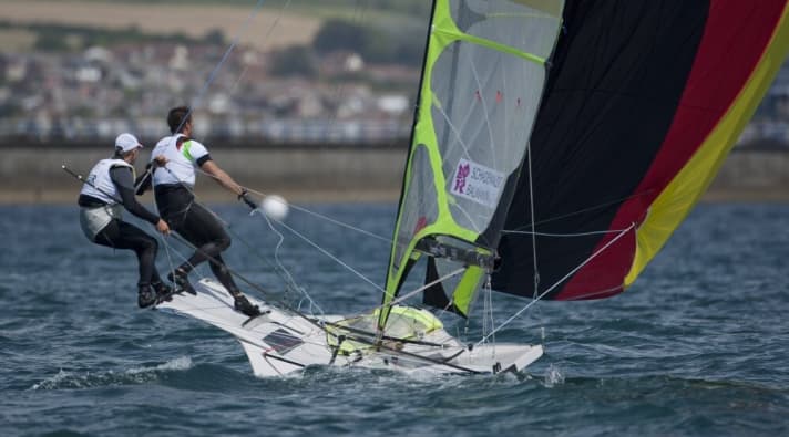   Rien à la traîne : l'équipage du 49er Schadewaldt/Baumann à la poursuite de son retard