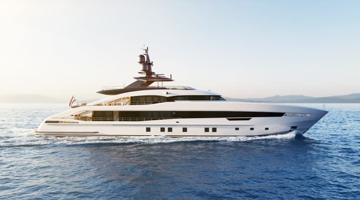 Efficient and fast: The Omega design "Sapphire" runs at up to 23 knots. | n.