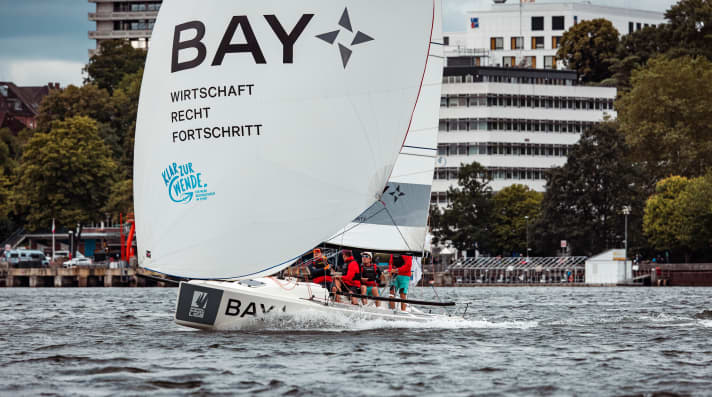 South team successful in the north: The team from the Württembergischer Yacht-Club is in third place in the table after two league weekends.