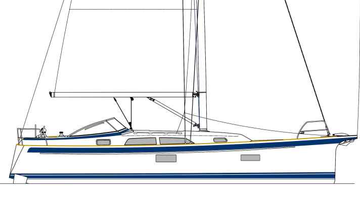 Hallberg-Rassy 370: lunghezza scafo 11,32 m; larghezza 3,75 m; peso 7,6 tonnellate; a partire da 470.000 euro.