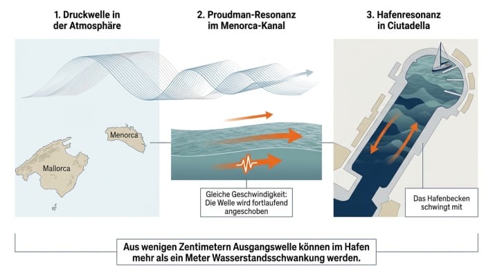 Entstehung von Meteotsunamis
