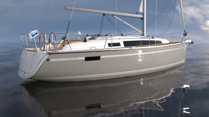   The new one as a rendering: two wheels, three cabins