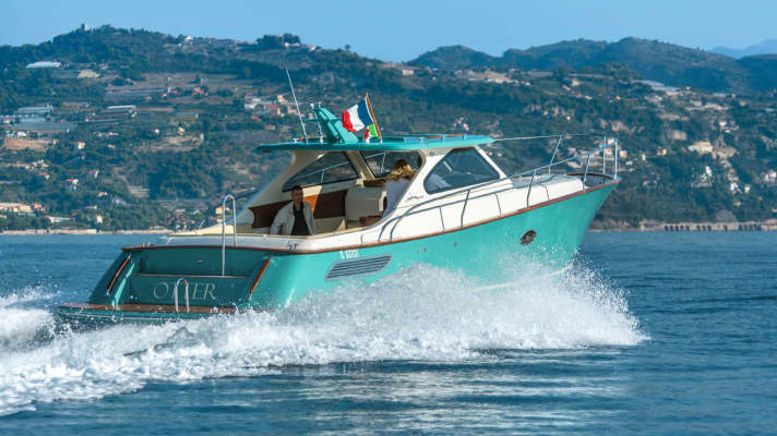 Rough water suitability is available, because the hull goes through waves as soft as butter