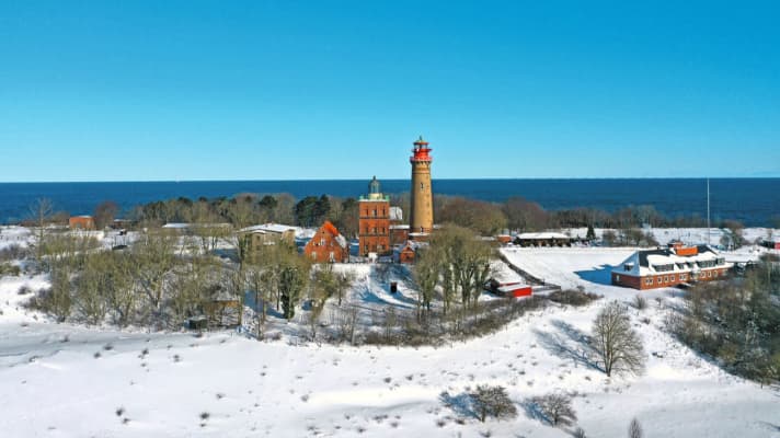 Der Leuchtturm am Kap Arkona im Norden Rügens