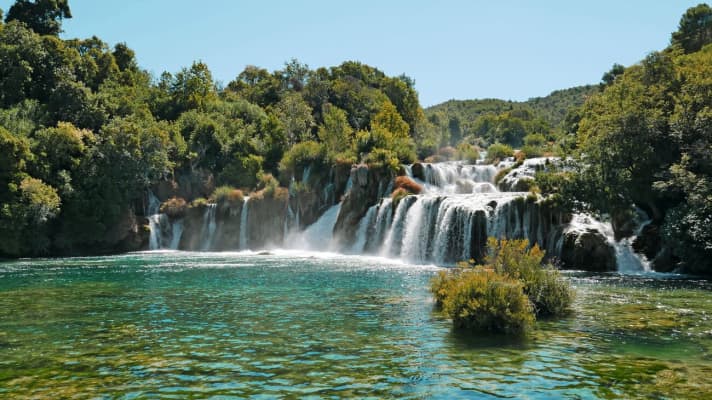 The Krka waterfalls
