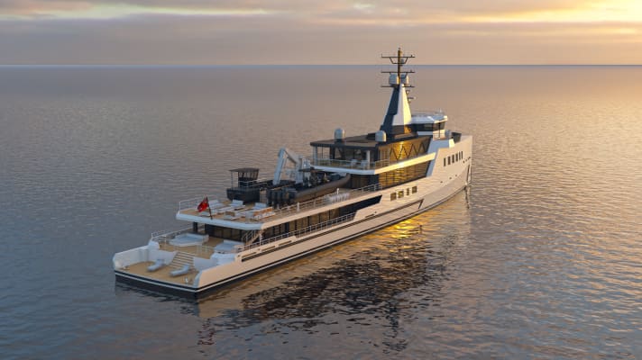 Expedition yacht: Michael Leach Design supplied the lines for the 72 metre custom format. | n.