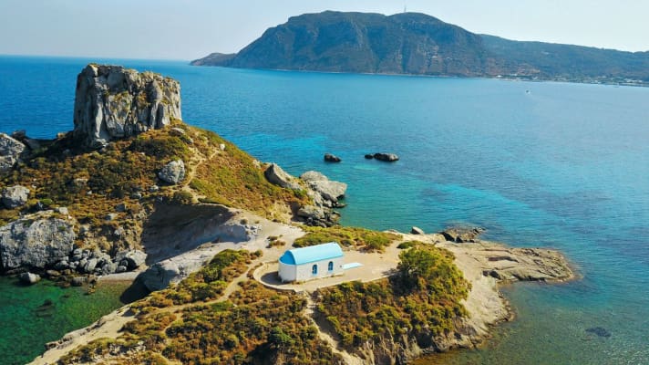 Kos also has beautiful places to visit away from the windsurfing spots