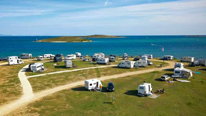 Stupice is a dream destination for windsurfers who like to camp