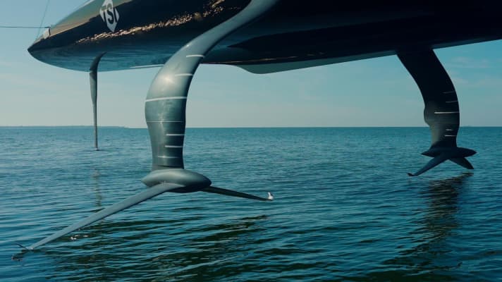Beim AC75 von American Magic scheint sich am Design der Foils nichts geändert zu haben