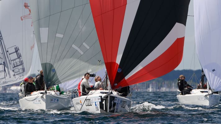   Spannende Duelle in der J70-Flotte