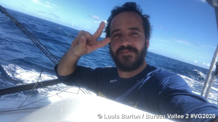   Nicht nur für Boris Herrmann überraschend stark: der auf Platz zwei liegende "Bureau Vallée 2"-Skipper Louis Burton