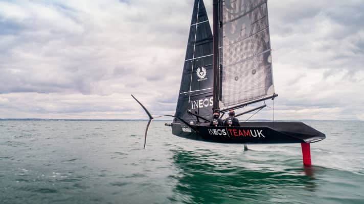   T5 ist eine Miniaturversion der künftigen AC75-Yachten für den 36. America's Cup