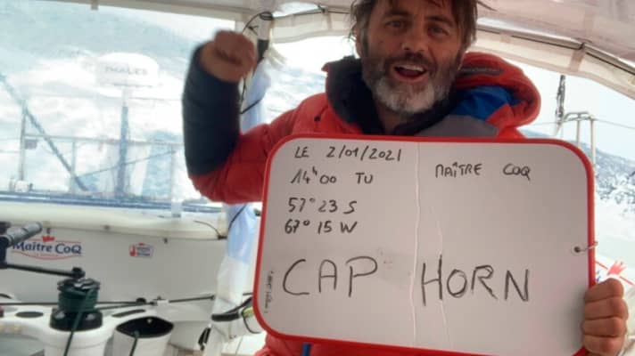   Primo Cape Hornier alla nona edizione del Vendée Globe: il vincitore finale e lo skipper di "Maître Coq" Yannick Bestaven