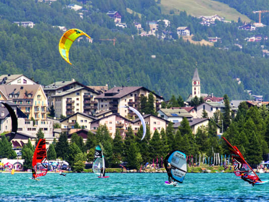 Windsurfen im Engadin - Hotel-Package inklusive Surfkurs
