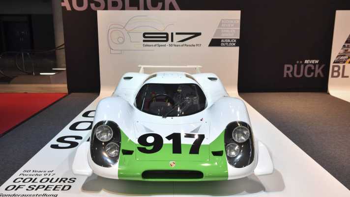 Der Porsche 917-001 war nach seinem Rückbau in den Ursprungszustand erstmals auf der Retro Classics in Stuttgart zu sehen.
