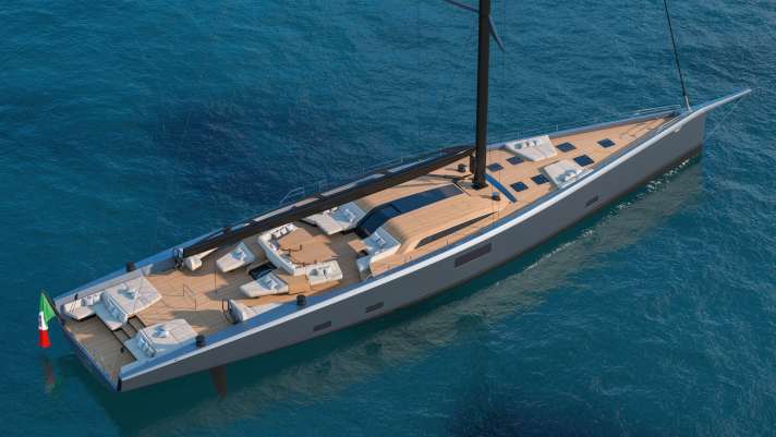 Mit der 33 Meter langen Performance-Slup stellt die italienische Kultmarke Wally ihr jüngstes Segelyacht-Modell vor.