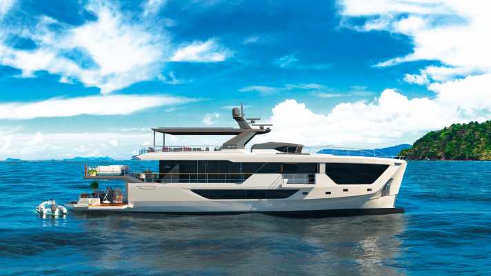 Numarine places an order for the first 30XP, a diesel-electric powered GRP explorer. The 40-metre model has already been ordered four times.