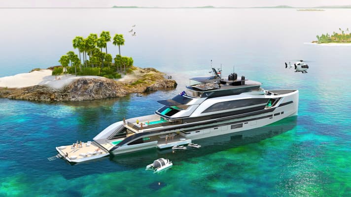 The new 62 metre design from H2 Yachts. | s.