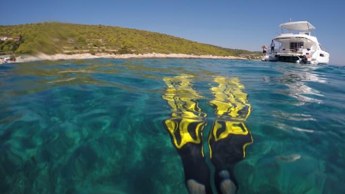 Ein Charterboot von The Moorings in Kroatien.