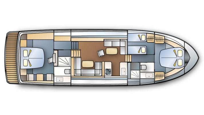 Crack of the Linssen 55 SL AC Variotop | Drawing: Marc-André Bergmann