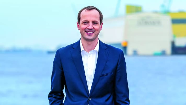 With an affinity for innovation: Lürssen Managing Director Dr Justus Reinke also heads the R&D department and is in charge of the first fuel cell construction in the shipyard's history