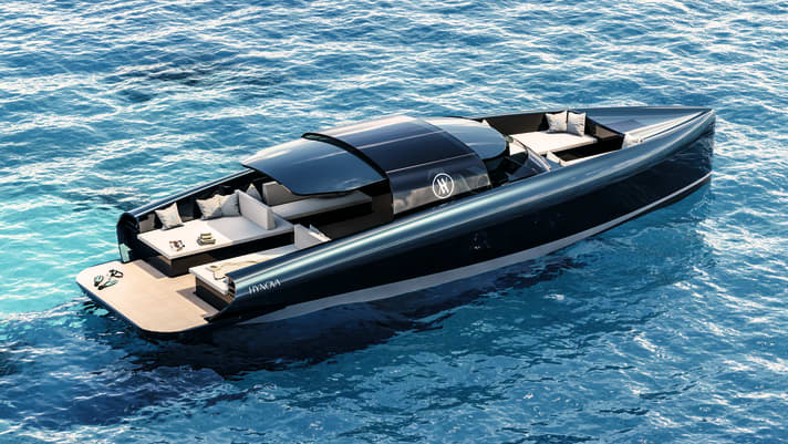 The 42-foot model conceals the H2 tanks.