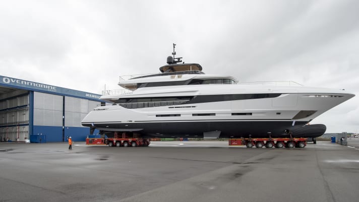 Mangusta Oceano 42: The 42 metre long Alberto Mancini design is the Overmarine Group's first displacement format designed for long voyages. | e.