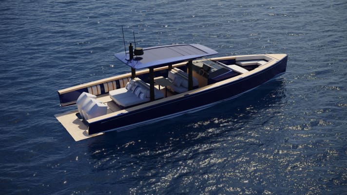 Bathing: The Swan Shadow with lowered stern platform. | m.