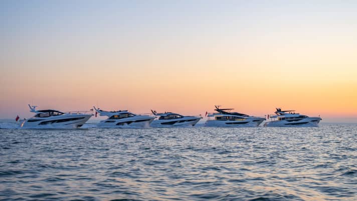 Sunseeker's "Famous Five": Manhattan 55, Predator 55 EVO, 65 Sport Yacht, 88 Yacht and 90 Ocean. | n.