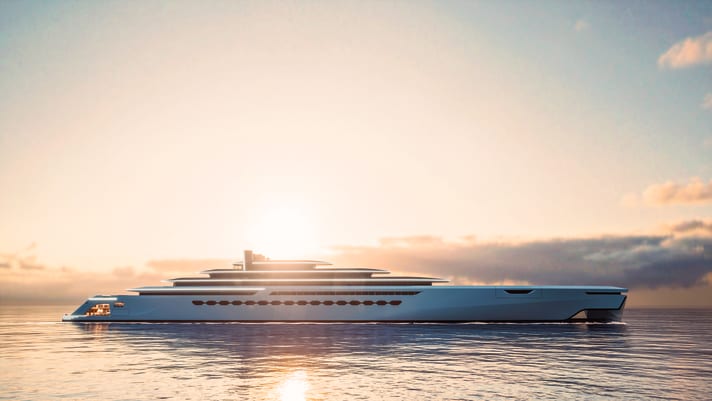 Flat: Meyer's own design department styled the 210 metres.