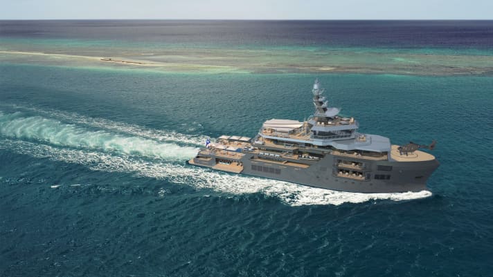 This is what the 70 metre long "Ufo" project should look like.