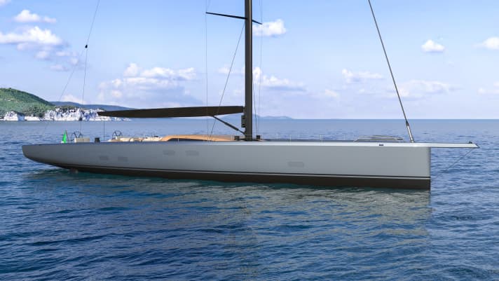  Aggressive profile: Judel/Vrolijk & Co from Bremerhaven calculated the carbon hull with its steeply sloping stern and the carbon rig.