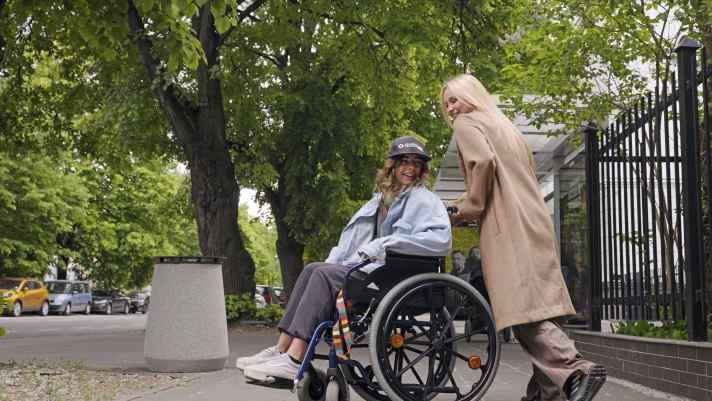 A day out with my best friend. From a wheelchair back onto the board.