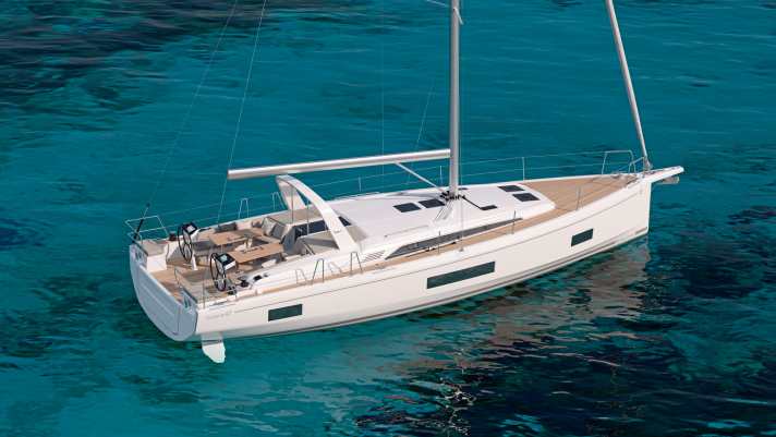 Beneteau Oceanis 47 : longueur 13,65 m ; largeur 4,50 m ; poids 11,0 t ; 368 900 euros.