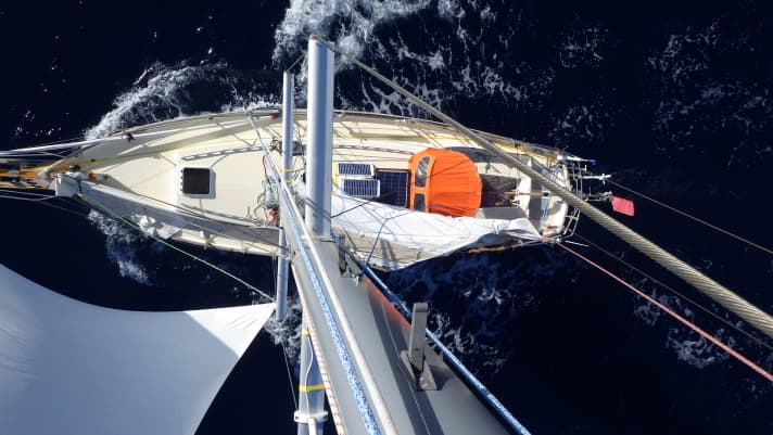 Kirsten Neuschäfers Yacht ist mit einem Cape George Cutter unterwegs