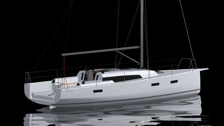   Diva 34 SC, version sport avec barre franche et poupe ouverte