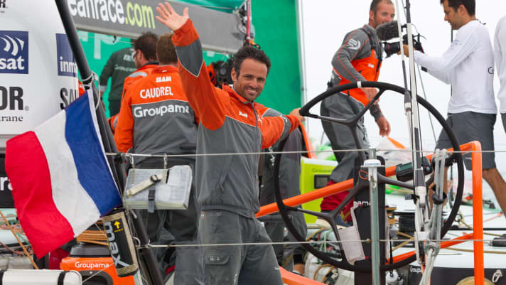   Franck Cammas et Groupama en deuxième position : ils semblent être les seuls à pouvoir défier Telefonica.