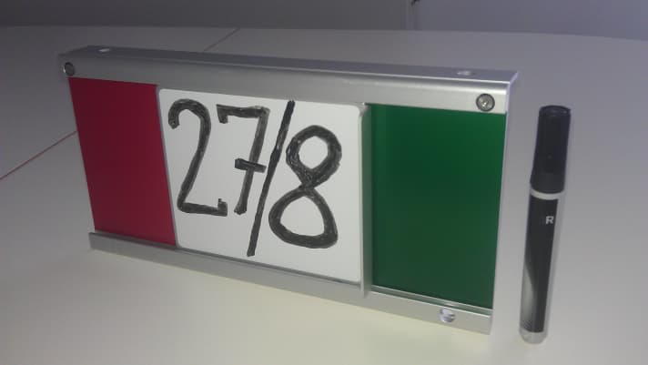   Le tableau blanc peut être déplacé et passe du statut libre à occupé