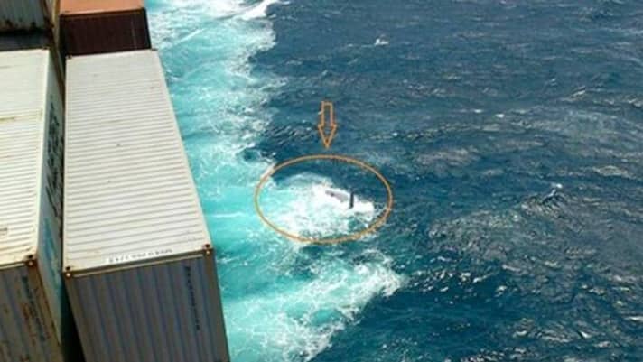   A Maersk cargo ship sighted this capsized yacht: perhaps the "Cheeki Rafiki"
