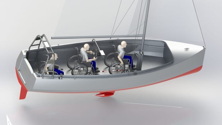   L'"A.Noah" peut accueillir un maximum de huit passagers, y compris trois personnes en fauteuil roulant.