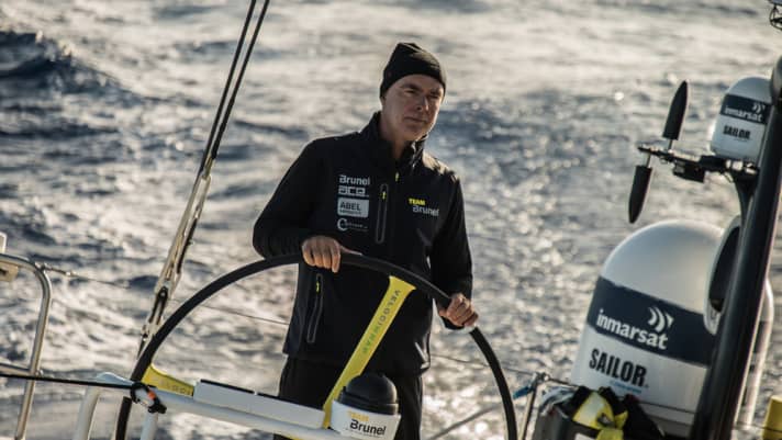  Brunels Skipper Bouwe Bekking am Rad