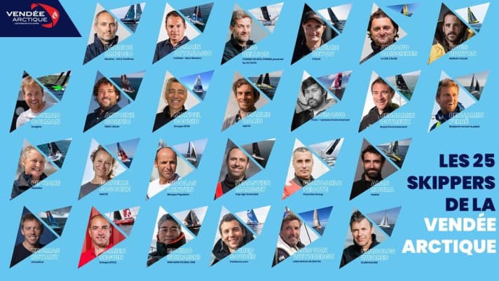   Les 25 départs de la Vendée Arctique en un coup d'œil