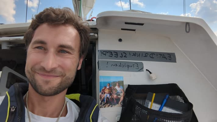   Looking forward to the upcoming adventure: Peter Sorowka on his "Kolibri"
