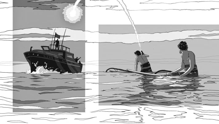 Captain Kevin was the saviour after 18 hours on the water.